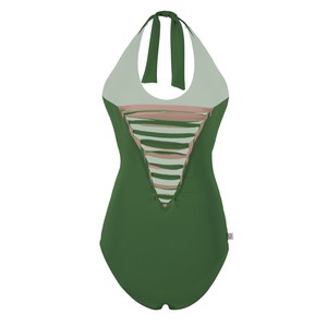 Recycling swimsuit Laik II woods olive + chai (green) from Frija Omina