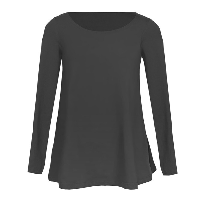 Organic tunic Afra, anthracite from Frija Omina