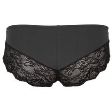 Organic hipster panties Me anthracite / lace via Frija Omina