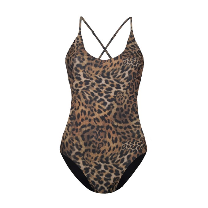 Recycling swimsuit Frøya Leo + black from Frija Omina