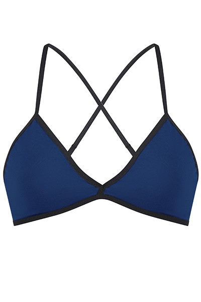 Bio bra, dark blue from Frija Omina