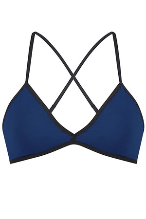 Bio bra, dark blue from Frija Omina