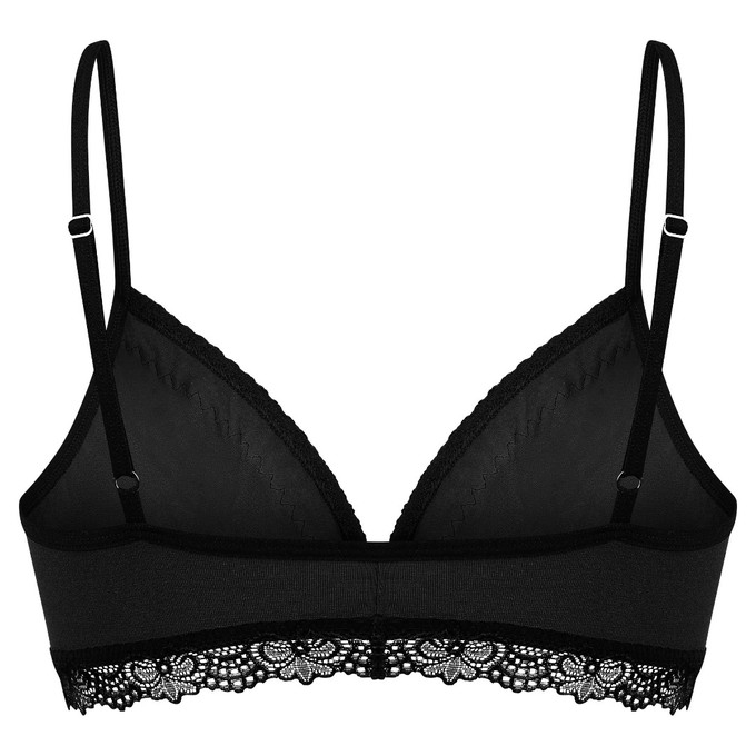 Set: Bio bra + hipster panties Spitze, black from Frija Omina