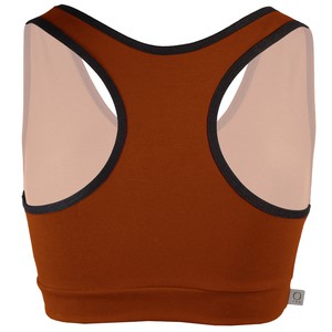 Organic sports top Athla rust (orange) from Frija Omina