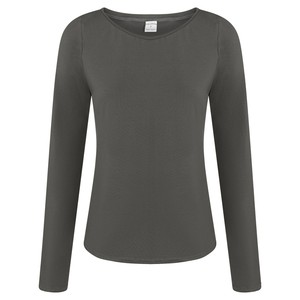 Organic long sleeve Ubu, anthracite from Frija Omina