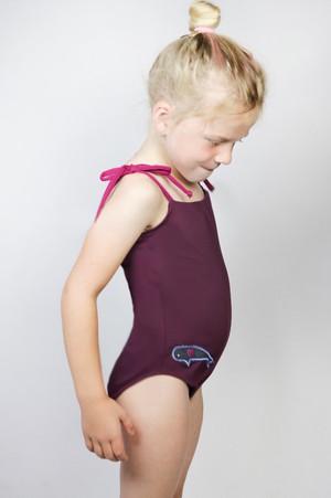 Recycling swimsuite Flori Petite, tinto / vino from Frija Omina