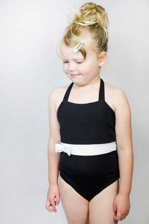 Recycling swimsuite Bowje Petite, black / white from Frija Omina