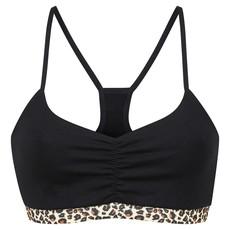 Organic bustier Myna black / leo via Frija Omina