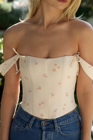 Jeanette Embroidery Corset Top from GAÂLA