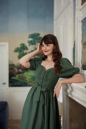 Jane Puffed Sleeve Dress from GAÂLA