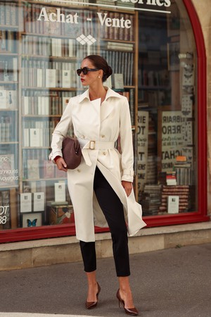 Nicole Cotton Trench Coat from GAÂLA