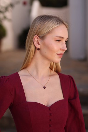 Poppy Garnet Necklace from GAÂLA