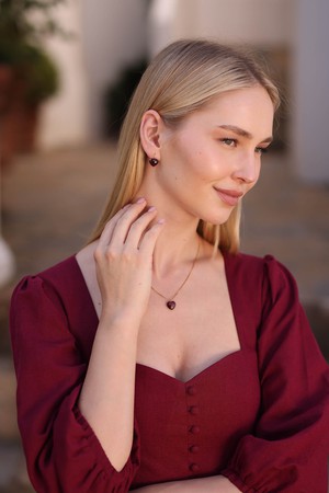 Poppy Garnet Necklace from GAÂLA