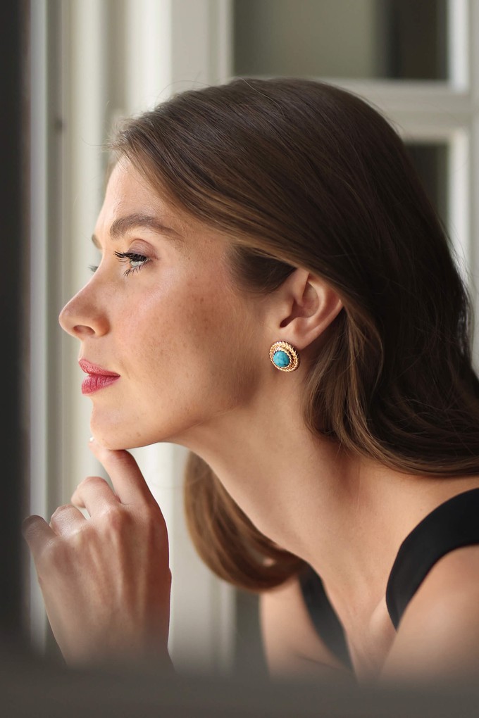 December Birthstone Earrings - Turquoise from GAÂLA