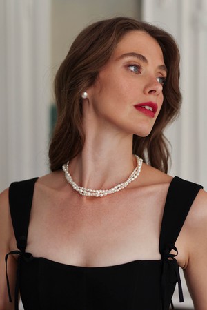 Mathilde Multistrand Pearl Necklace from GAÂLA