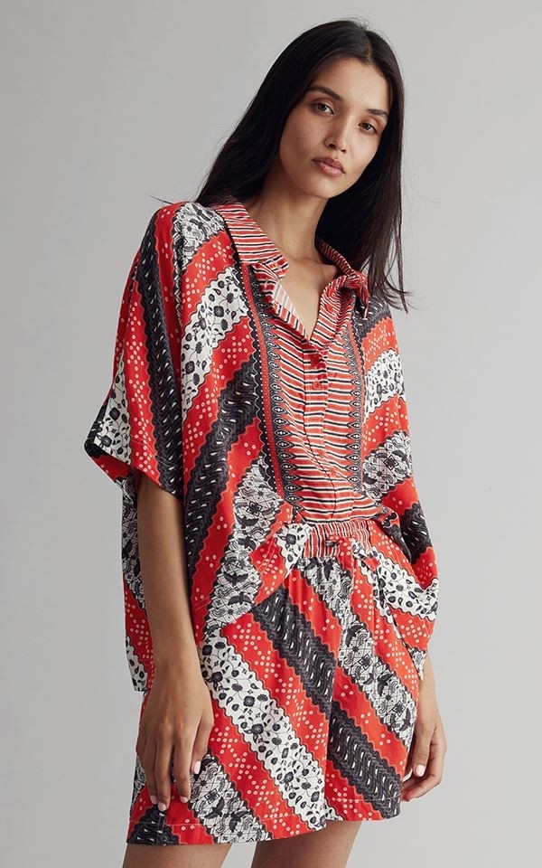 Blouse Kimono Print from Het Faire Oosten