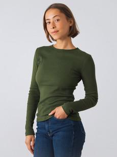 Geribde longsleeve via Honest Basics