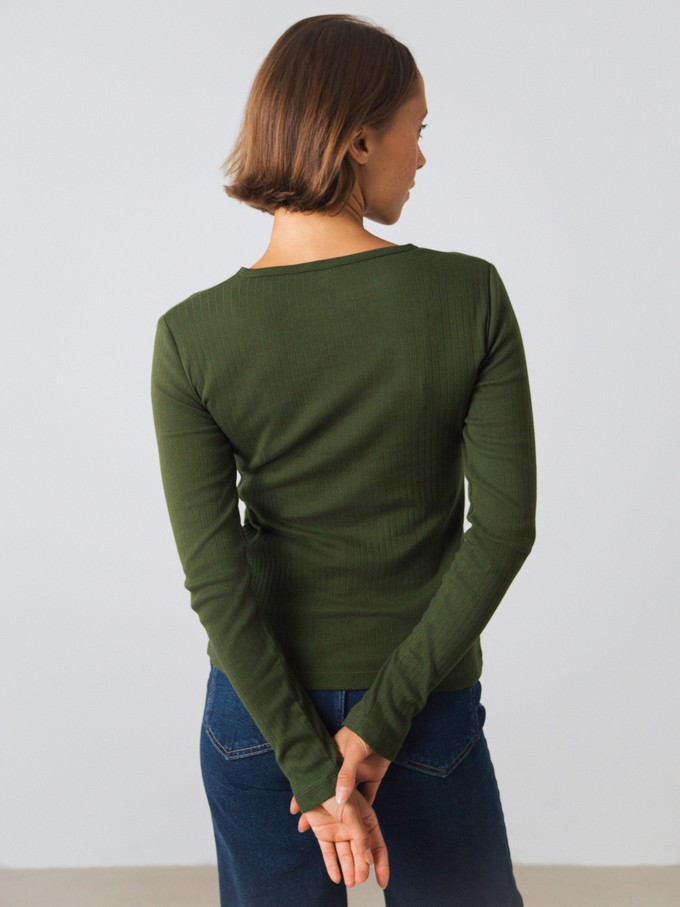 Geribde longsleeve from Honest Basics