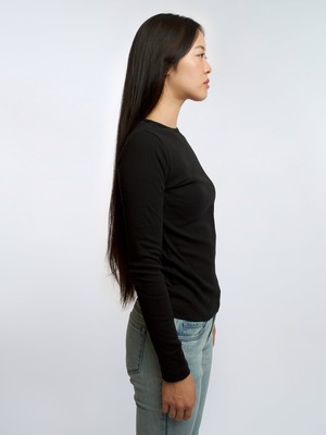 Geribde longsleeve from Honest Basics