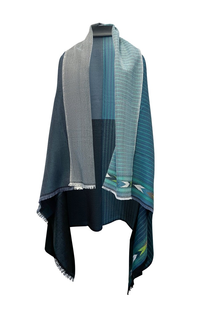 NEW! Light Wool Cape Fusion Teal from JULAHAS