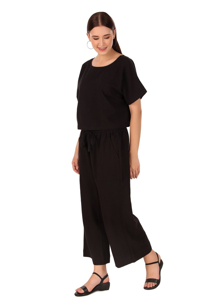 NEW! Cotton Hemp Pants Black from JULAHAS