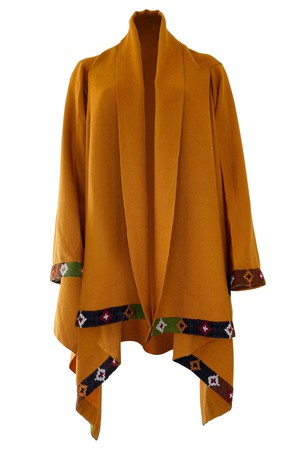 NEW! Wool Cape Coat Cocoon Mustard from JULAHAS