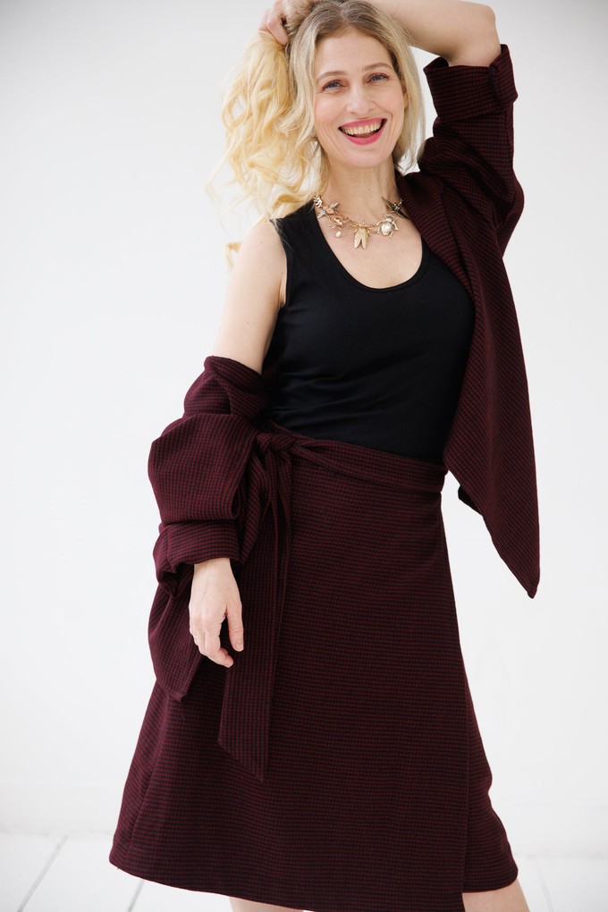 NEW! Wool Wrap Skirt Cocoon Maroon from JULAHAS