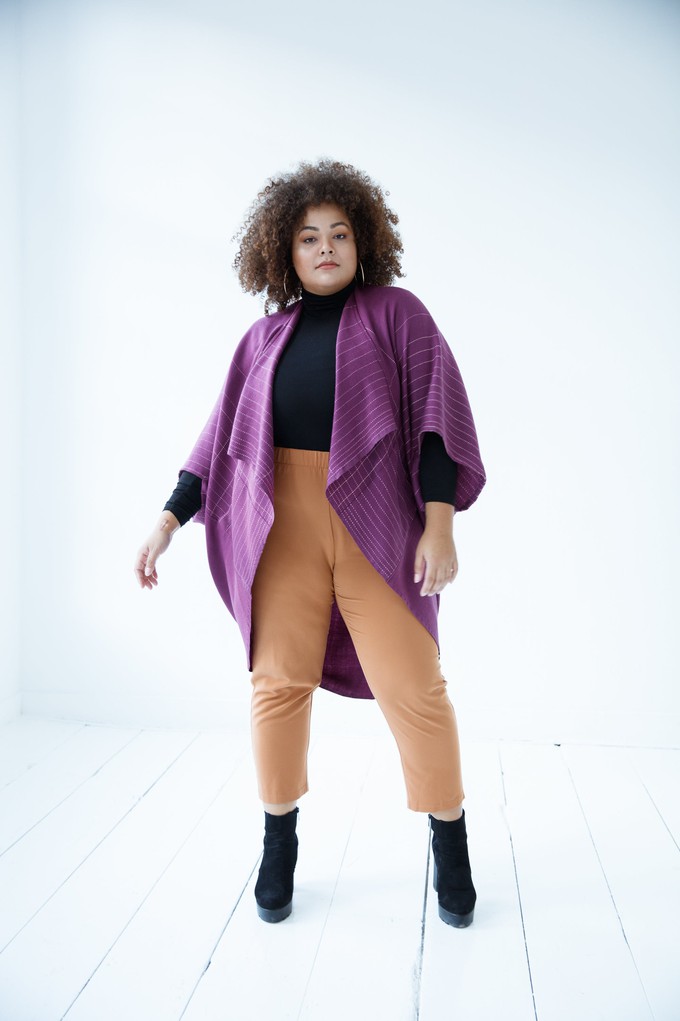 JULAHAS+ Wool Kimono Warm Plum from JULAHAS