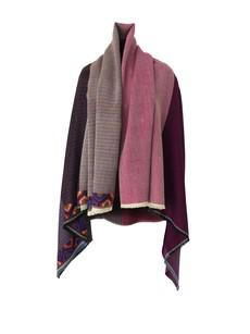 PETITE Light Wool Cape Fusion Plum via JULAHAS