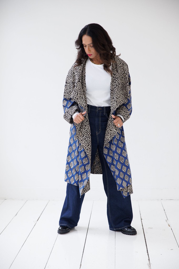 NEW! Reversible Cotton Coat Indigo from JULAHAS