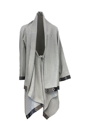 NEW! Wool Cape Coat Cocoon Silver from JULAHAS