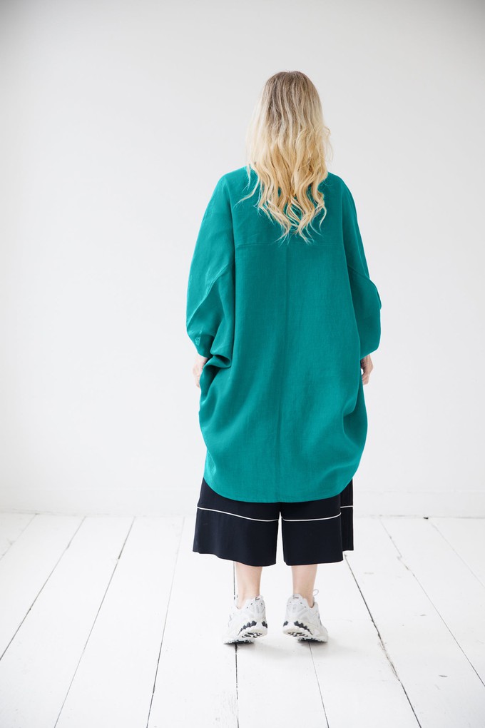 NEW! LINEN Kimono Viridian Green from JULAHAS