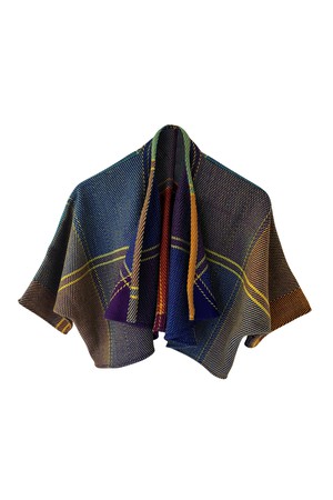 NEW! Plaid Wool Waterfall Bolero No.7 from JULAHAS