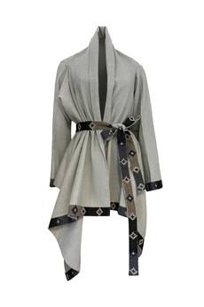 NEW! Wool Cape Coat Cocoon Silver via JULAHAS