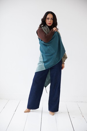 NEW! Cotton Cape Equal Teal from JULAHAS