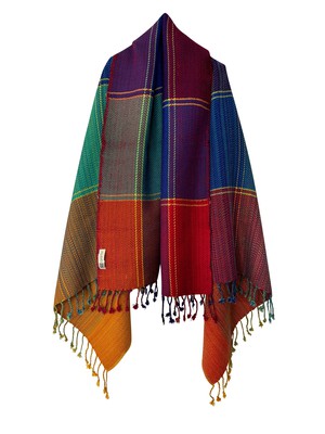 NEW! PLAID Wool Cape Joy from JULAHAS