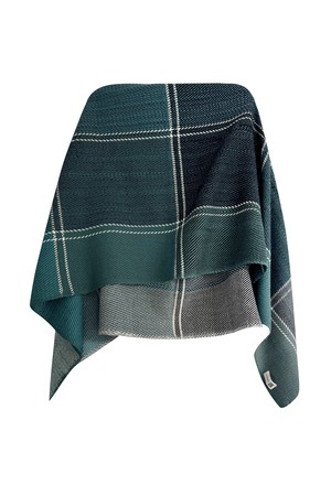 NEW! PLAID Wool Cape Tranquility JULAHAS+ from JULAHAS