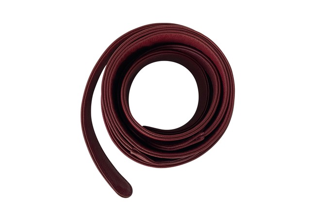 Leather Obi Wrap Belt Burgundy from JULAHAS