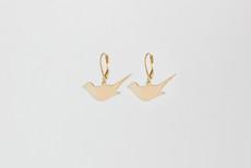 Diving bird earrings gold plated SALE via Julia Otilia