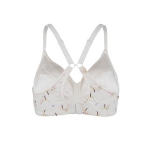 Ditsy Floral - Silk & Organic Cotton Smooth T-Shirt Wireless Bra from JulieMay Lingerie