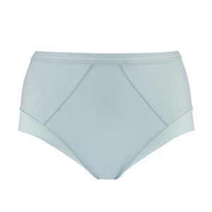 Opal Blue - High Waisted Silk & Organic Cotton Full Brief from JulieMay Lingerie