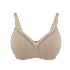 Shell-Supportive Non-Wired Silk & Organic Cotton Full Cup Bra with removable paddings via JulieMay Lingerie