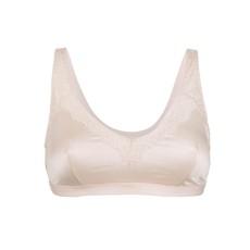 Back Support Full Coverage Wireless Organic Cotton bra (Champagne & Black) via JulieMay Lingerie