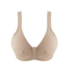 Shell - Full Cup Front Closure Silk & Organic Cotton Wireless Bra via JulieMay Lingerie