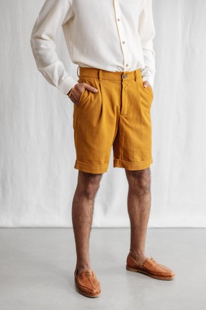 Organic Cotton Shorts Heet Curry from Jyoti - Fair Works