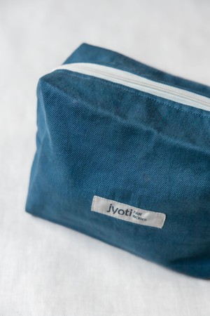 Cotton Toiletry Bag Snaan Ocean from Jyoti - Fair Works