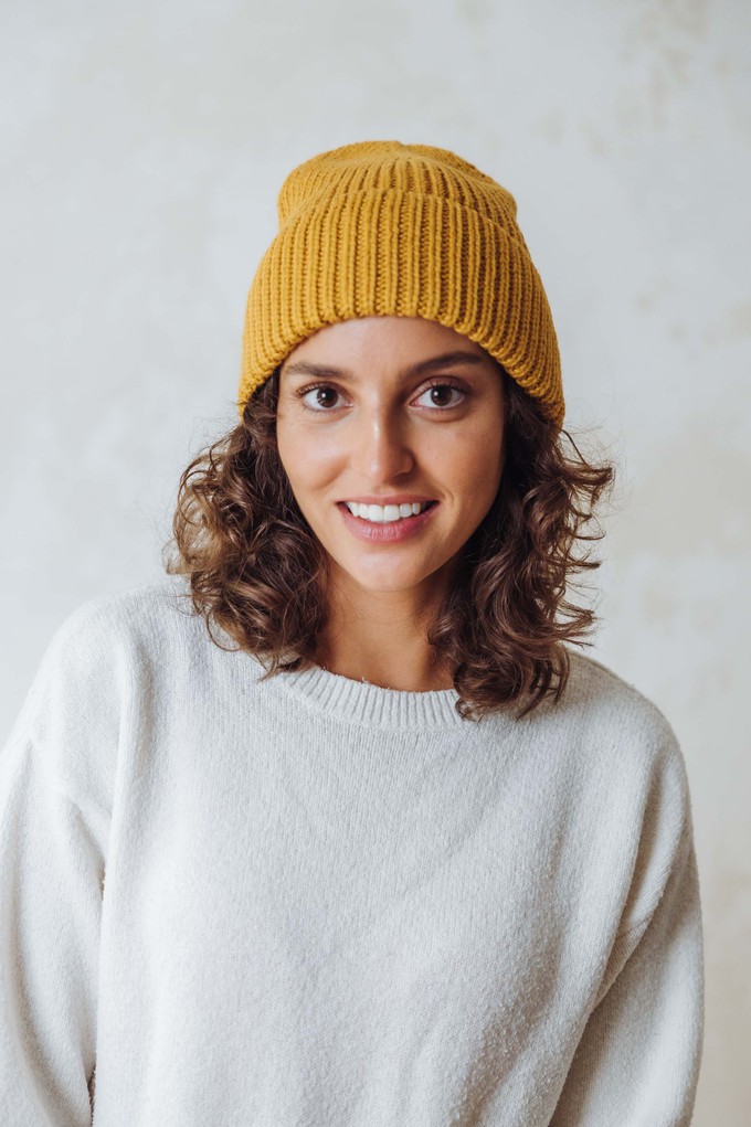 Baby Alpaca Hat Ayacucho Yellow from Jyoti - Fair Works