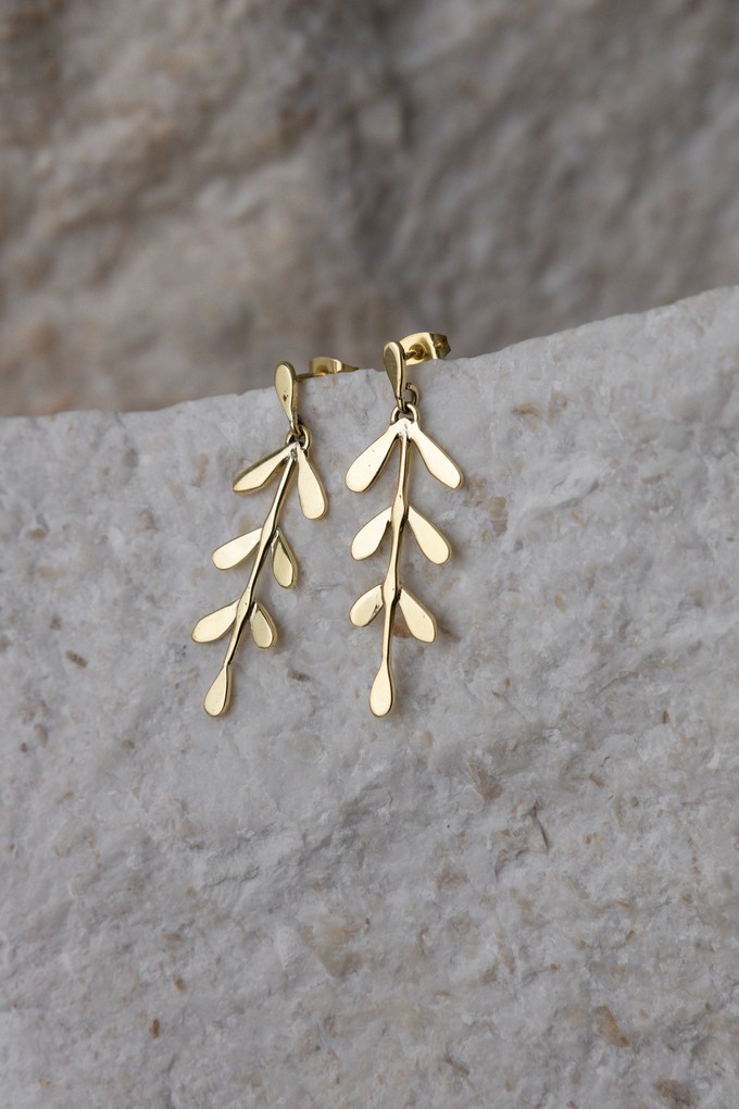 Earring Shaakha Brass from Jyoti - Fair Works