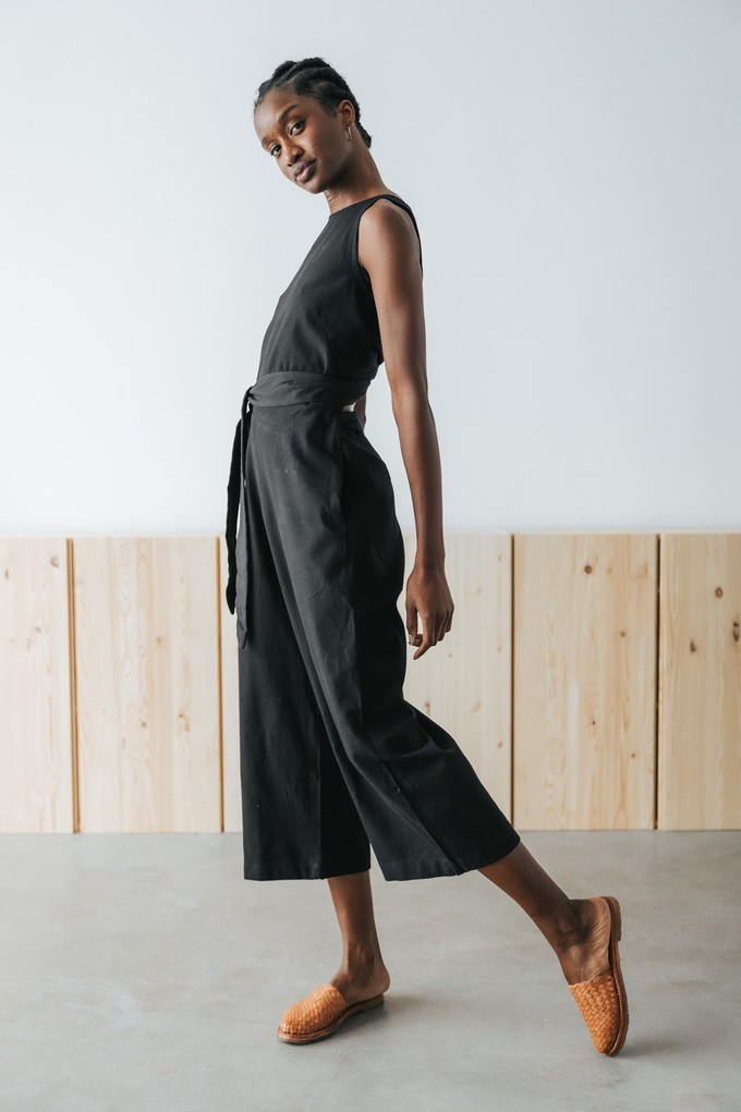 Hemp/Tencel Jumpsuit Anusha Black from Jyoti - Fair Works