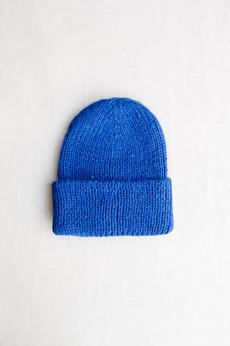 Baby Alpaca Hat Ayacucho Cobalt via Jyoti - Fair Works